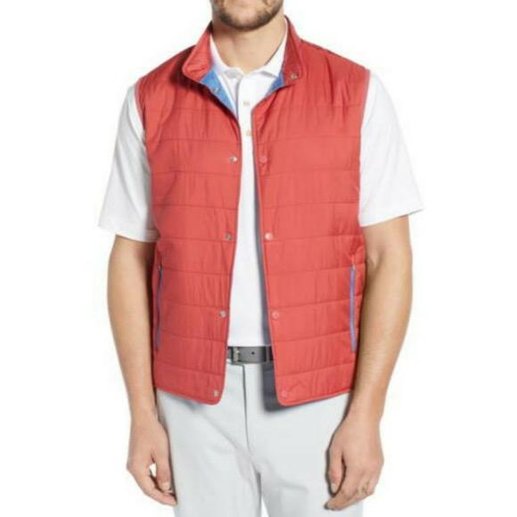 PETER MILLAR Hyper-Light Vest In Cape Red XL - Picture 6 of 11